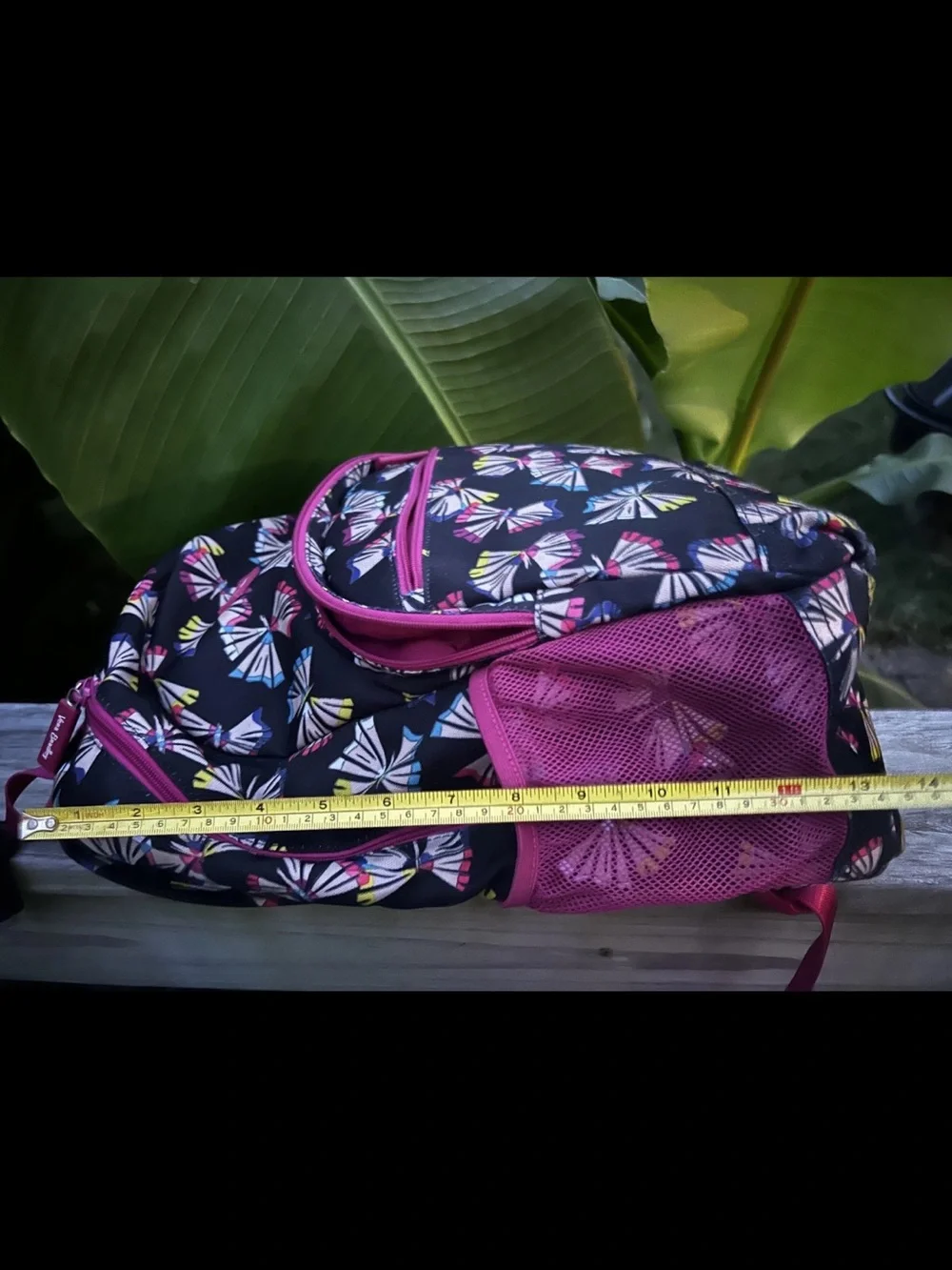 Vera Bradley Lighten Up Butterfly Pencil Shavings Backpack